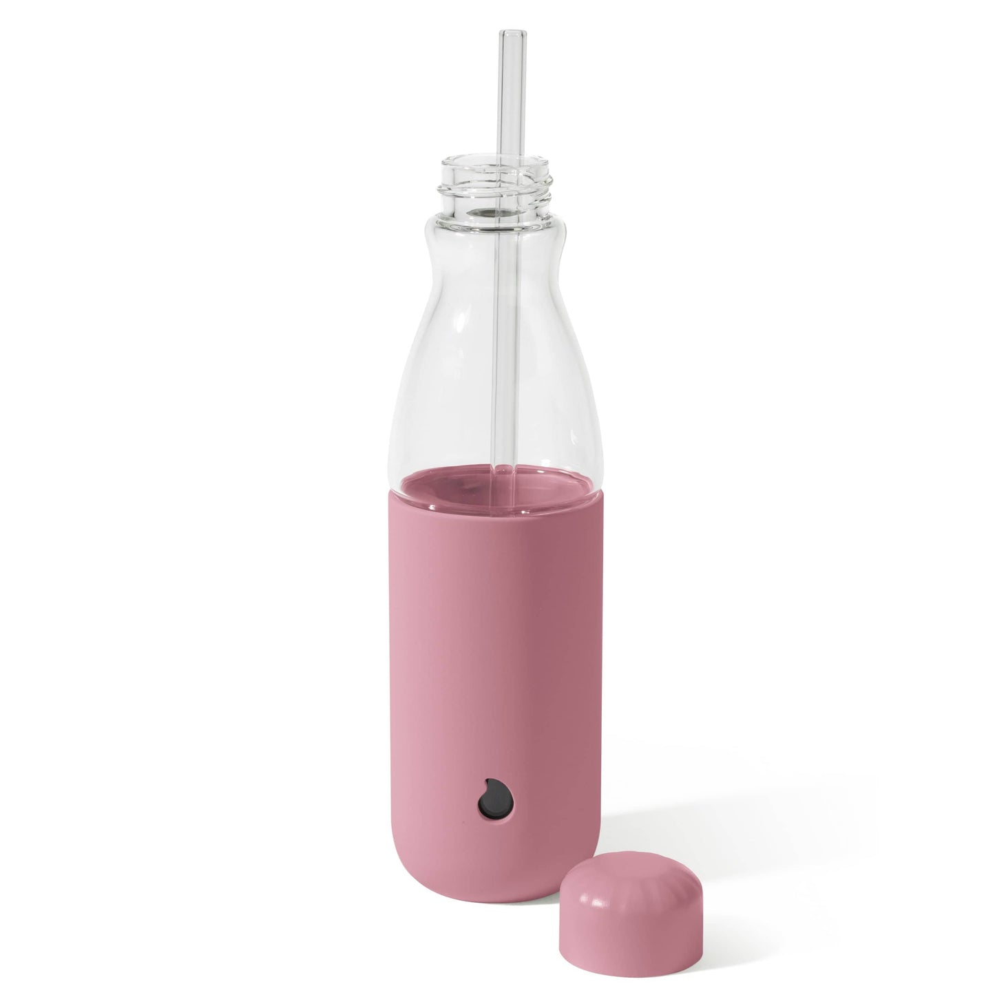 glass-original-bottle-18oz-n3 18oz_Dusty_Pink_Glass_Original_Bottle_Front_Cap_Off_Straw_In_Front_Cap_On_Straw_In.jpg