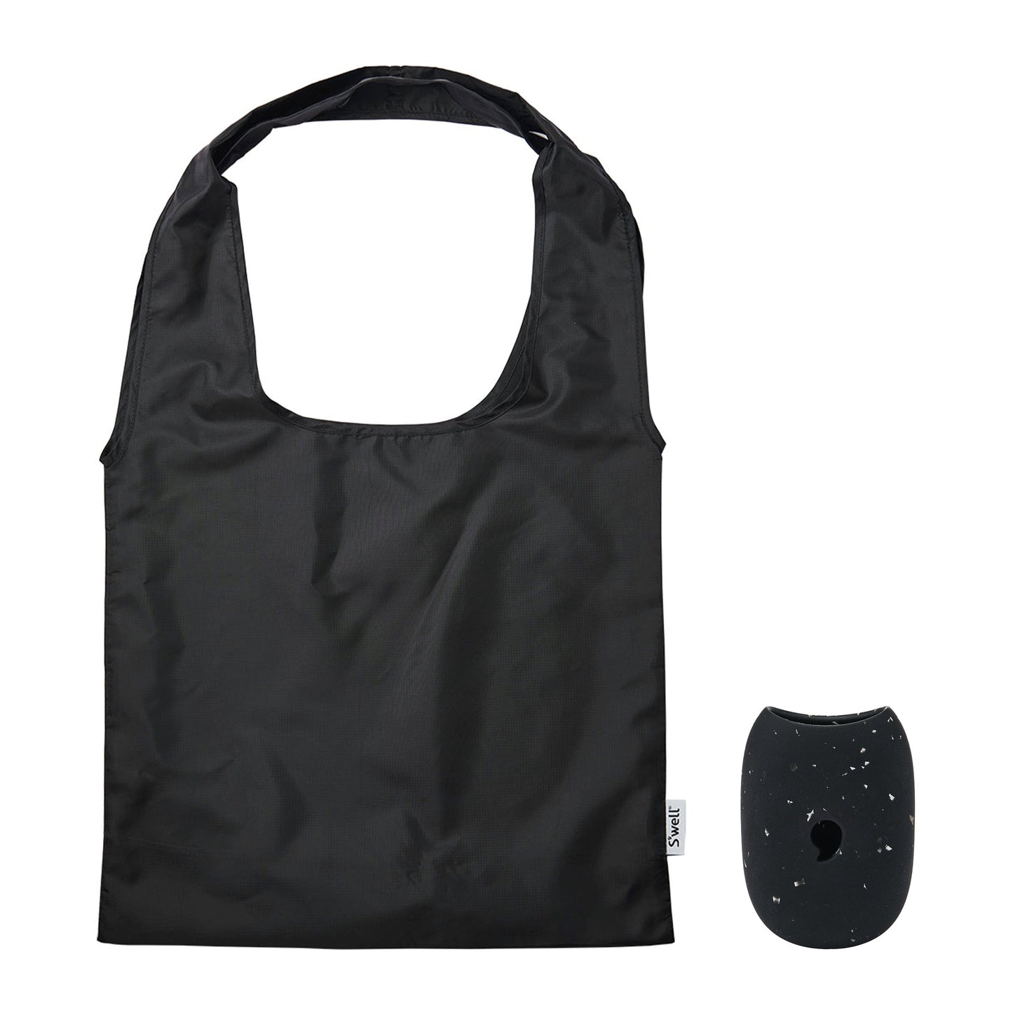 droplet-tote-u4 Swell-Droplet-Tote-Bag-Onyx-Black-Speckled-Front-With-Capsule.jpg