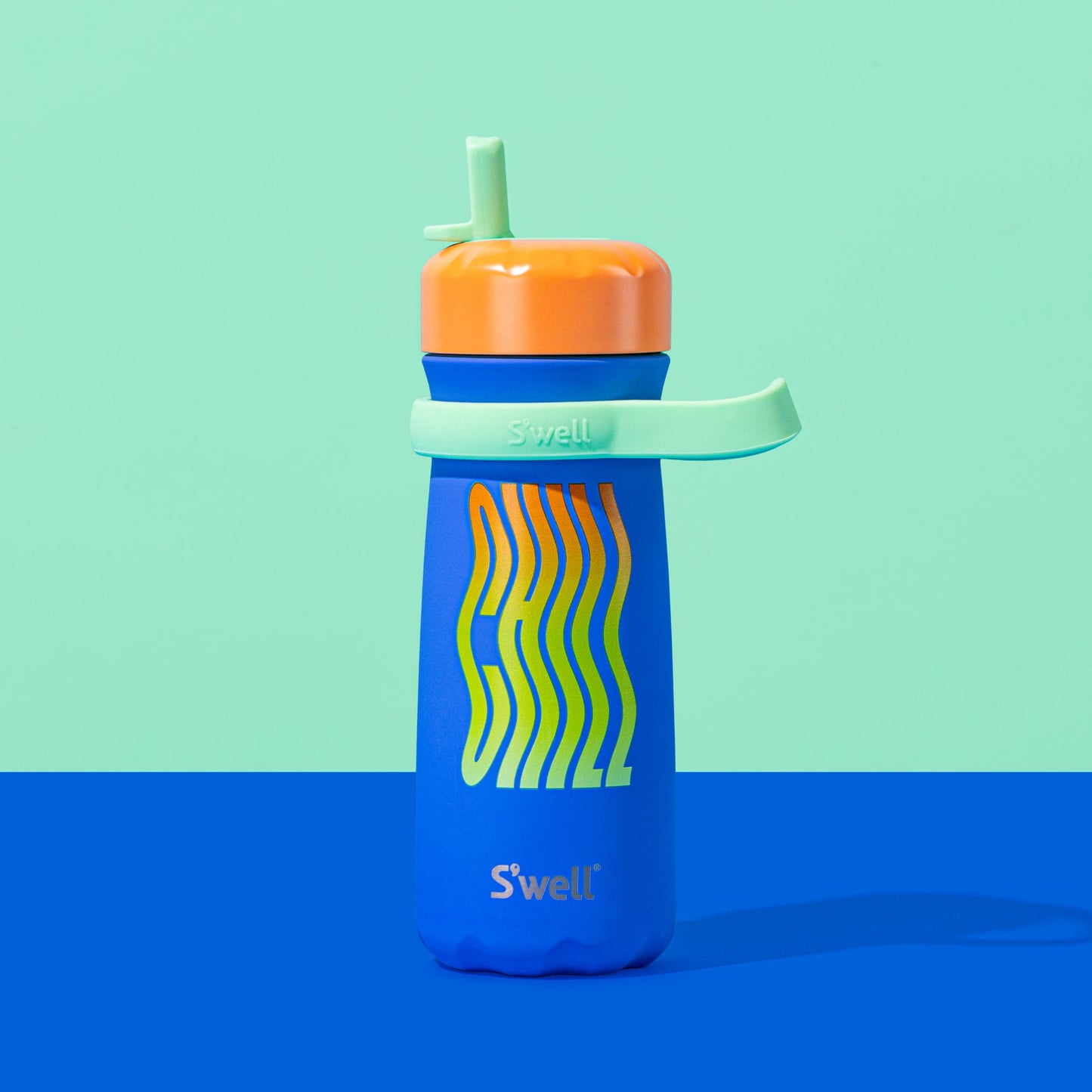 traveler-with-flip-straw-lid-16oz-f9 Swell-Kids-Water-Bottle-Traveler-16oz-Blue-Chill-Beauty.jpg