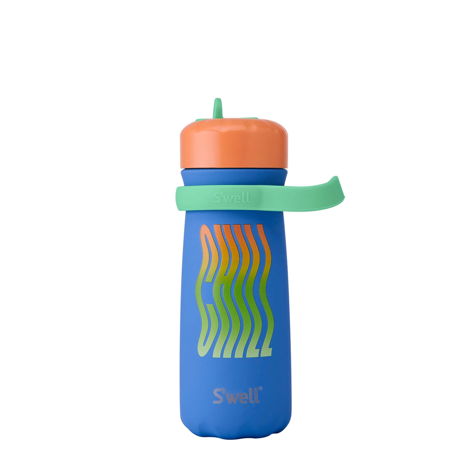 traveler-with-flip-straw-lid-16oz-f9 Swell-Kids-Water-Bottle-Traveler-16oz-Blue-Chill-Front-Lid-Down.jpg